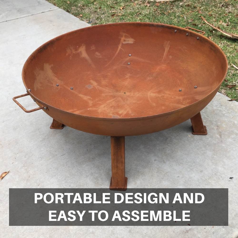 corten steel fire bowl