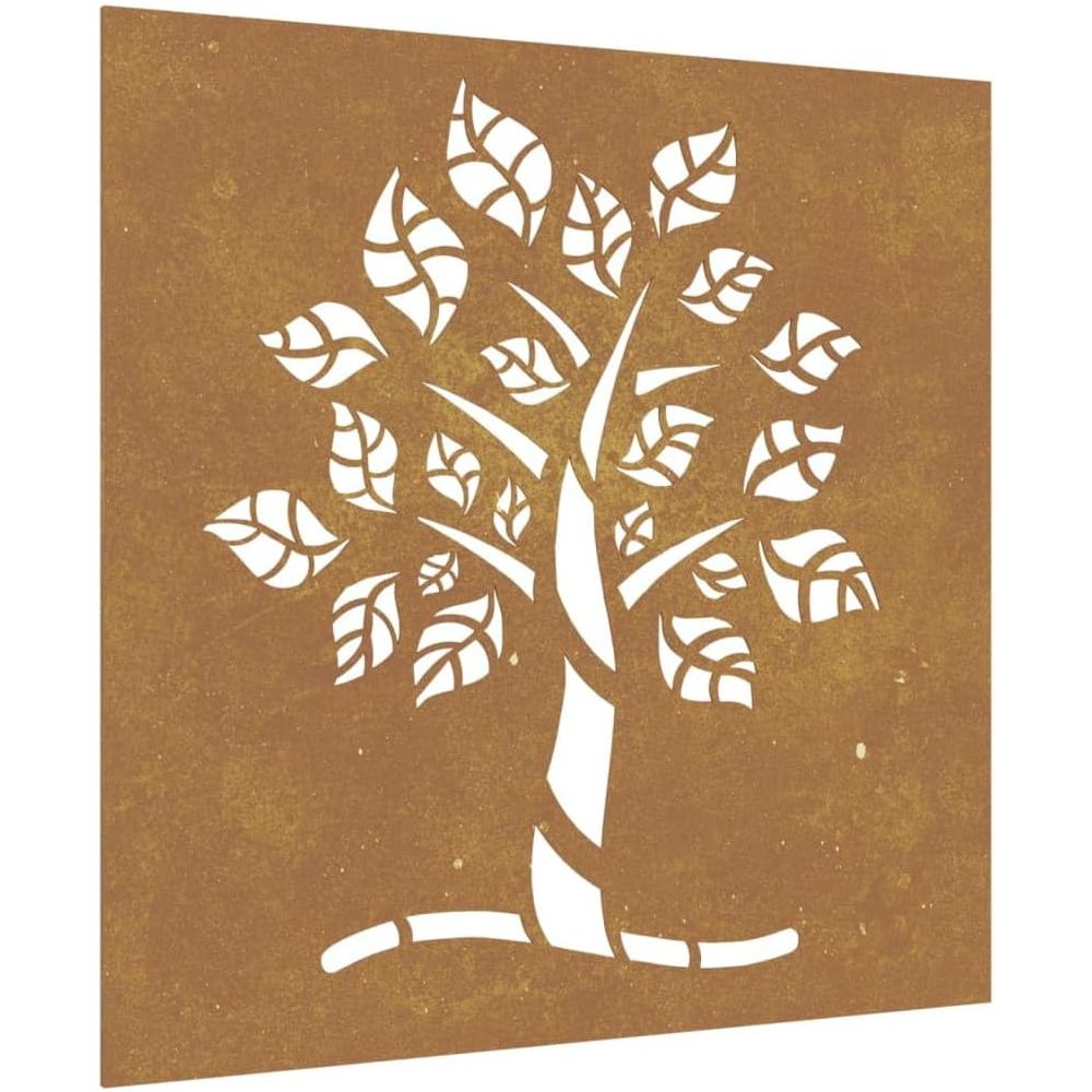 corten steel tree design