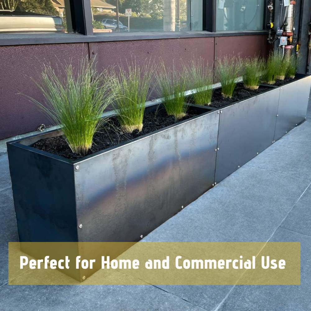 outdoor steel planter