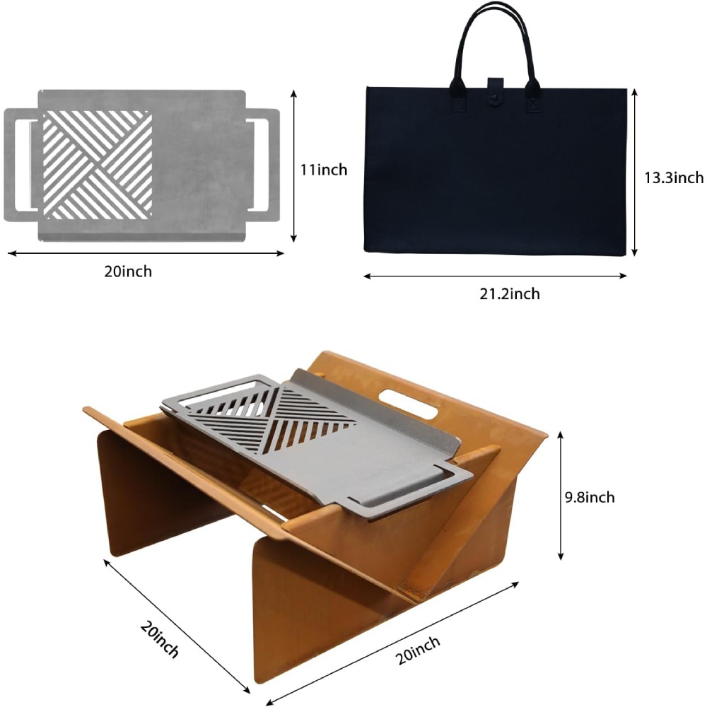 portable campfire grill