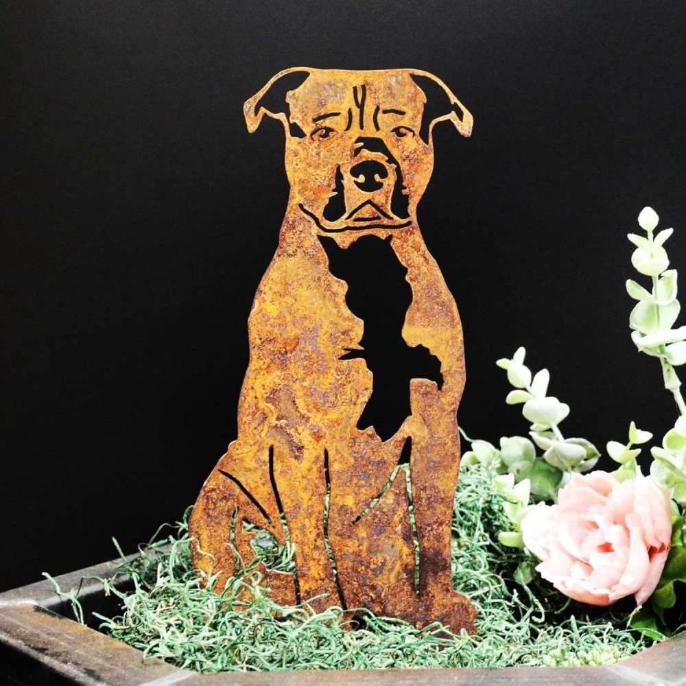 outdoor dog sculpture