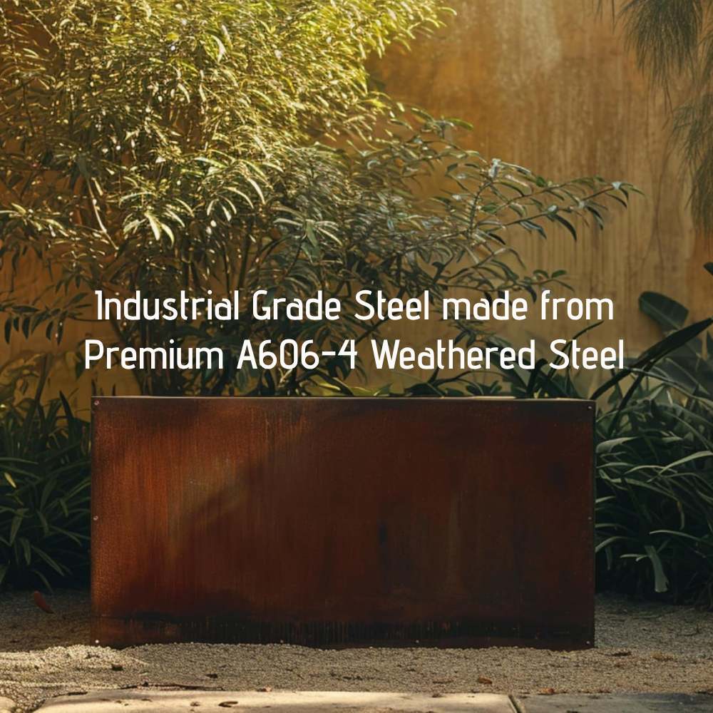 outdoor steel planter